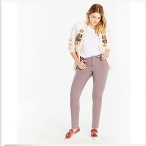 SADIE RELAXED SLIM LEG JEANS - GRAPE SIZES 12W, 14W, 16W (NEW WITH TAGS)
